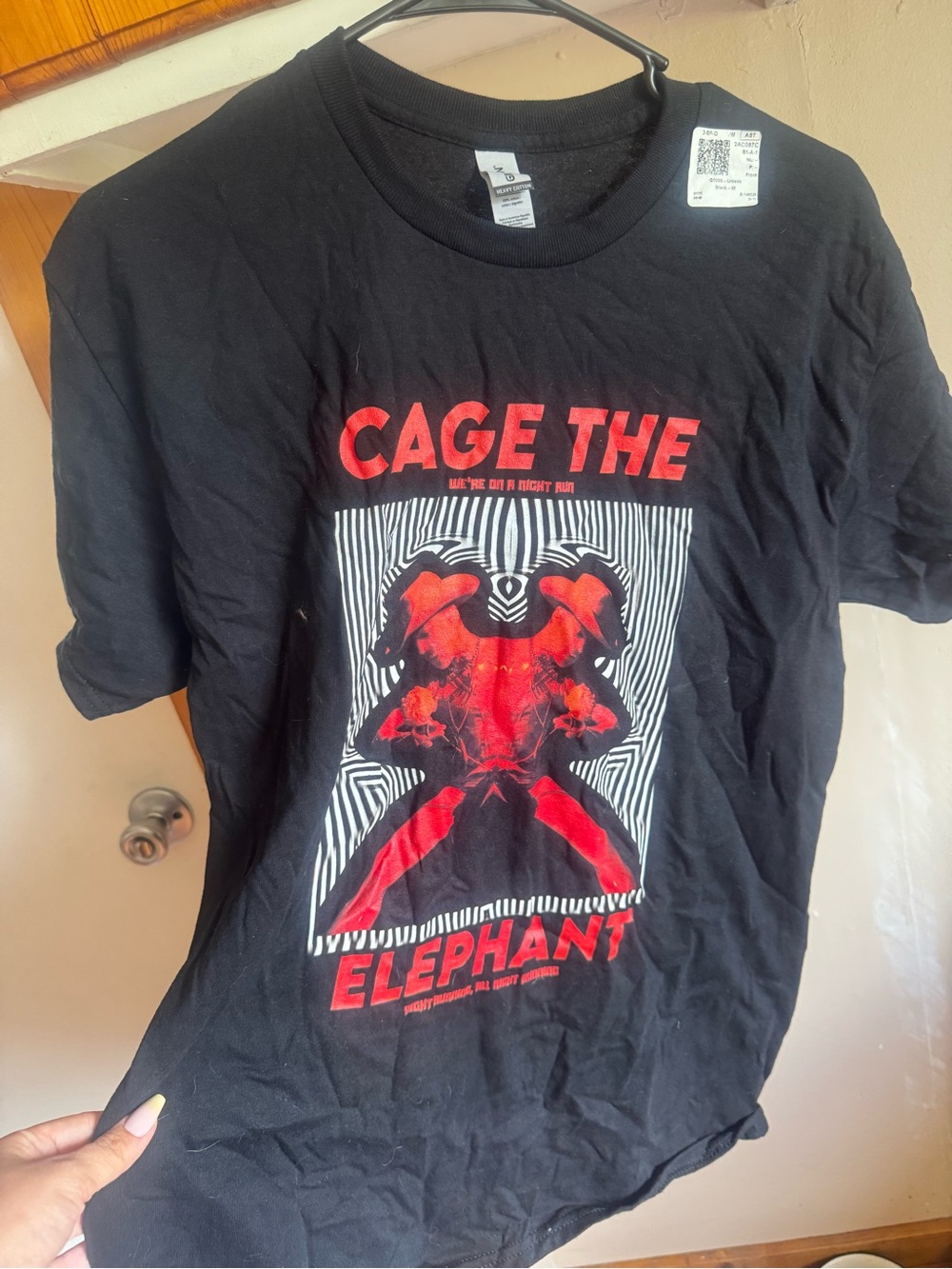 Gildan Black Tee with Red Graphic